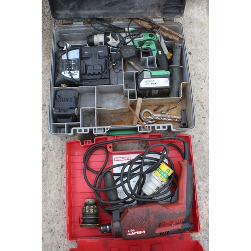 441 - HILTI TEI DRILL & HITACHI DRILL NO VAT