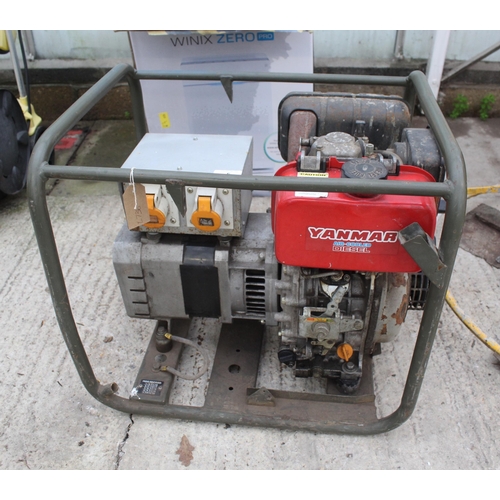 5 - A YANMAR DIESEL GENERATOR BELIEVED IN GOOD WORKING ORDER BUT NO WARRANTY- PLUS VAT