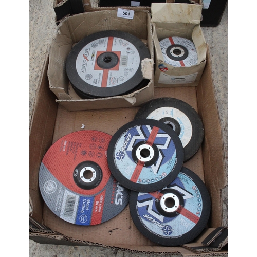 501 - 33 VARIOUS GRINDING DISCS  NO VAT