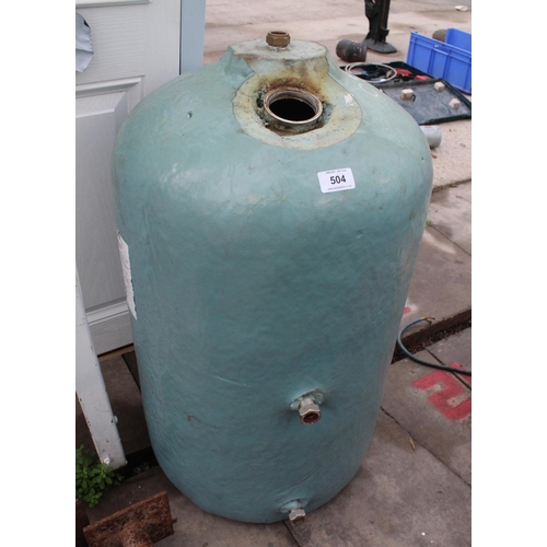 504 - HOT WATER TANK  NO VAT