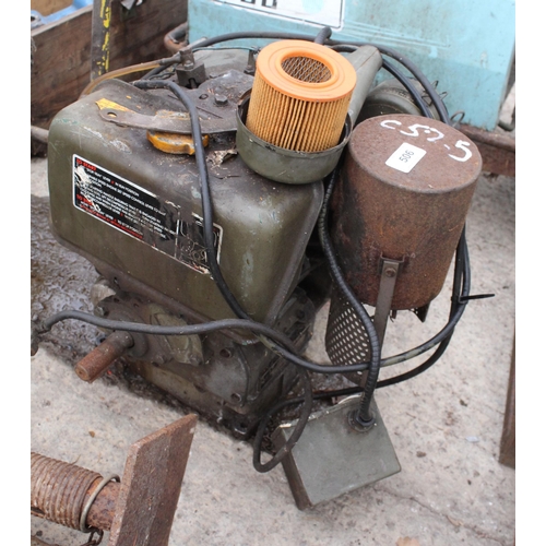 506 - LISTER 5HP ELECTRIC START DIESEL ENGINE (SHOWING 13 HOURS)  NO VAT