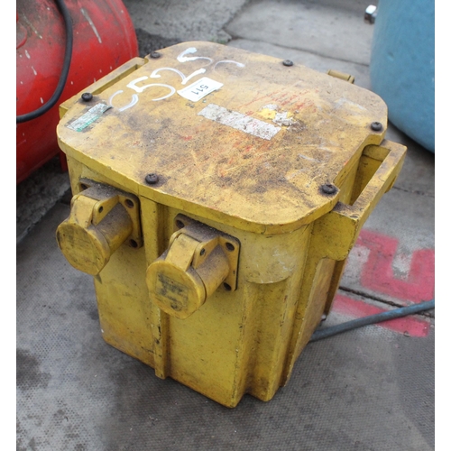 511 - 5KVA 110V TRANSFORMER  NO VAT