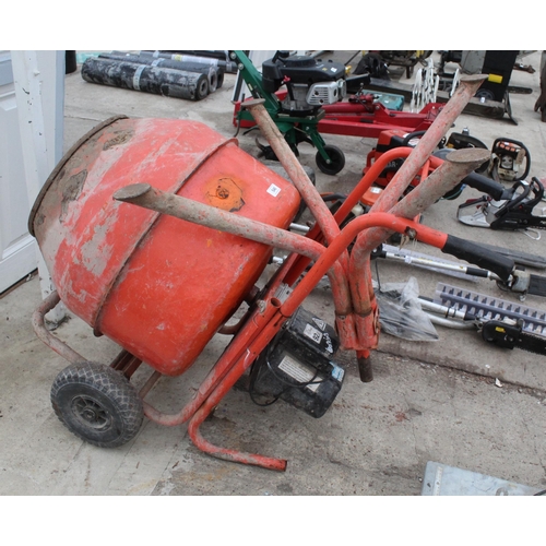 546 - CONCRETE MIXER & STAND NO VAT