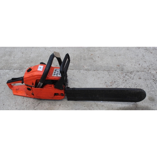 67 - A YD4500 GASOLINE CHAIN SAW NO VAT