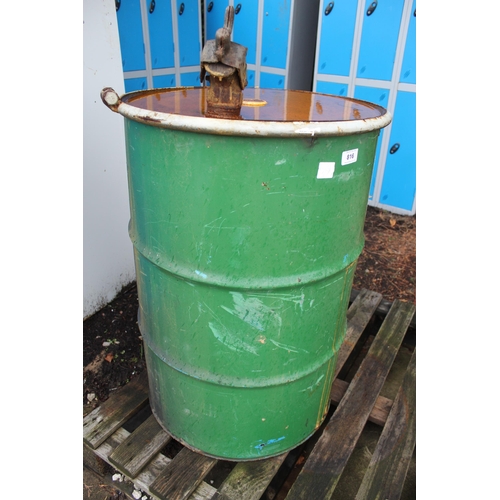 816 - 1 DRUM AND CONTENTS  + VAT