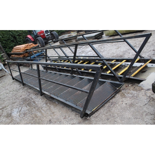 921 - 15 TREAD CHEQUER PLATE  STAIR CASE  + VAT