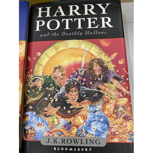 280 - A COLLECTION OF HARRY POTTER BOOKS TO INCLUDE FOUR FIRST EDITIONS, HARRY POTTER AND THE HALF BLOOD P... 