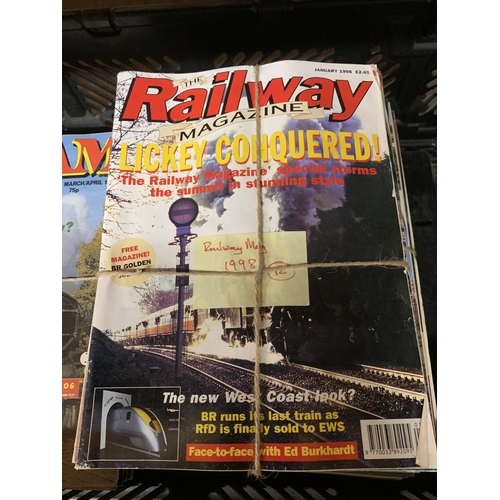 1037 - A BOX OF STEAM RAILWAY MAGAZINES