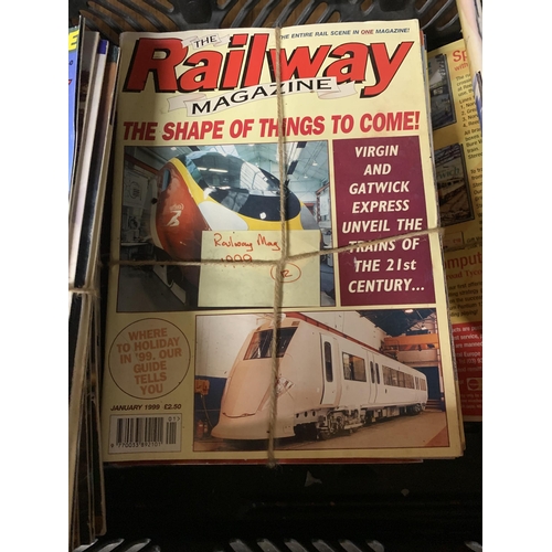 1037 - A BOX OF STEAM RAILWAY MAGAZINES