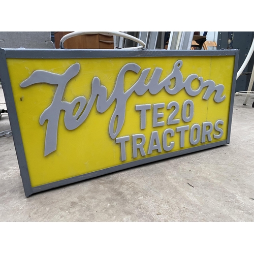 1760 - A FERGUSON TE20 TRACTORS ILLUMINATED BOX SIGN