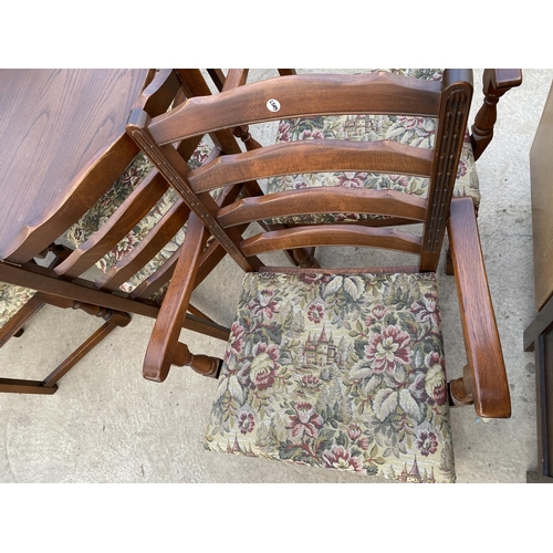 2282 - AN 'OLD CHARM' EXTENDING DINING TABLE, 44