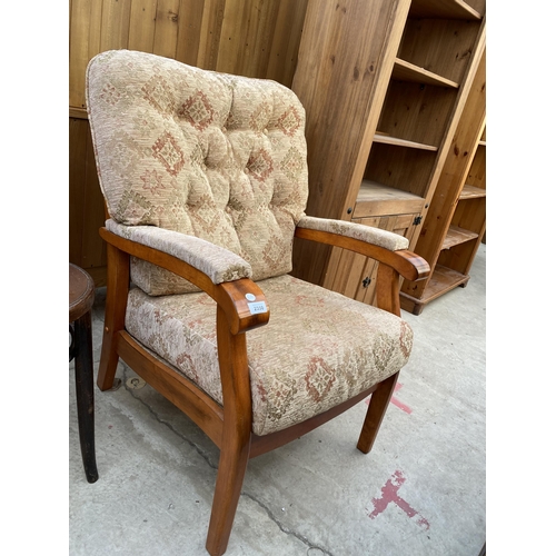 2350 - A 'YEOMAN UPHOLSTERY' FIRESIDE CHAIR