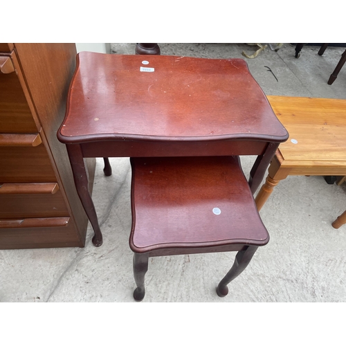 2532 - TWO SMALL MAHOGANY TABLES