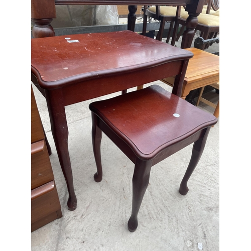 2532 - TWO SMALL MAHOGANY TABLES