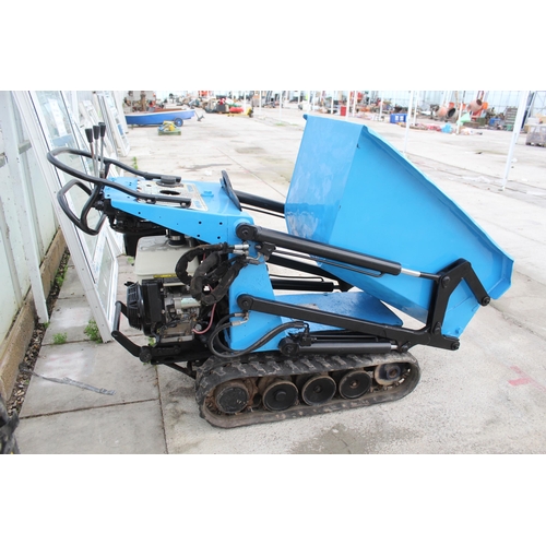 121 - PETROL HIGH TIP BARROW 750KG GOOD WORKING ORDER  NO VAT