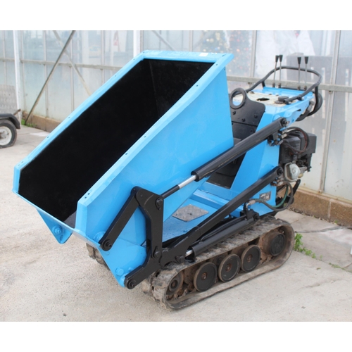 121 - PETROL HIGH TIP BARROW 750KG GOOD WORKING ORDER  NO VAT