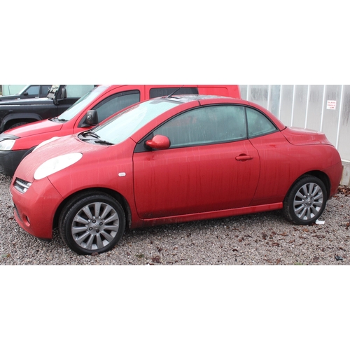 159 - NISSAN MICRA CONVERTABLE  MANUAL APPROX 130000 MILES NL56 URZ  MOT 14/02/23 NO VAT