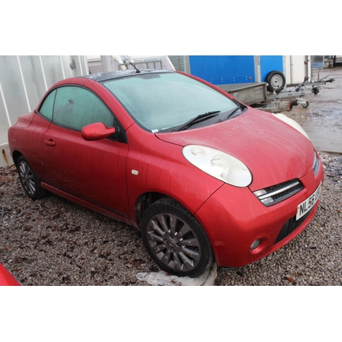 159 - NISSAN MICRA CONVERTABLE  MANUAL APPROX 130000 MILES NL56 URZ  MOT 14/02/23 NO VAT