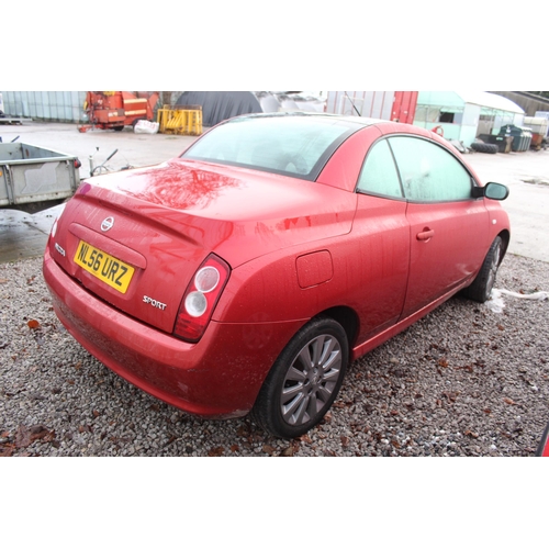 159 - NISSAN MICRA CONVERTABLE  MANUAL APPROX 130000 MILES NL56 URZ  MOT 14/02/23 NO VAT