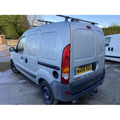 165 - RENAULT KANGOO VAN NA58 XOG110389 MILES 2 KEYS  + VAT