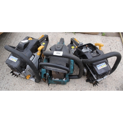 452 - 3 CHAINSAW ENGINES NO VAT