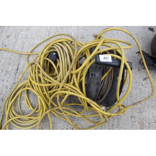 457 - 2 ROLLS OF 110V CABLE  + VAT