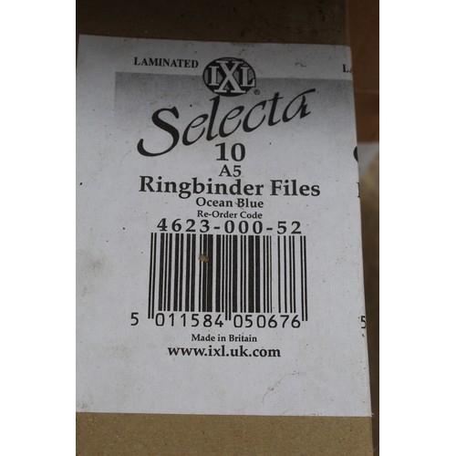 470 - 2 BOXES OF NOTE BOARD PINS 2 BOXES OF PAPERCLIPS 2 BOXES OF RING BINDER FILES NO VAT