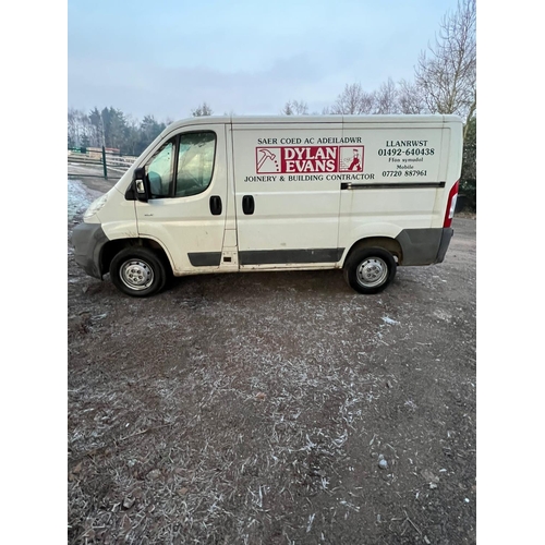 173 - A CITROEN RELAY VAN AF10 WPO MOT TILL 23/3/23 STARTS, RUNS AND DRIVES BUT NO WARRANTY IS GIVEN + VAT