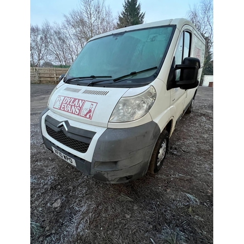 173 - A CITROEN RELAY VAN AF10 WPO MOT TILL 23/3/23 STARTS, RUNS AND DRIVES BUT NO WARRANTY IS GIVEN + VAT