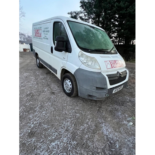 173 - A CITROEN RELAY VAN AF10 WPO MOT TILL 23/3/23 STARTS, RUNS AND DRIVES BUT NO WARRANTY IS GIVEN + VAT