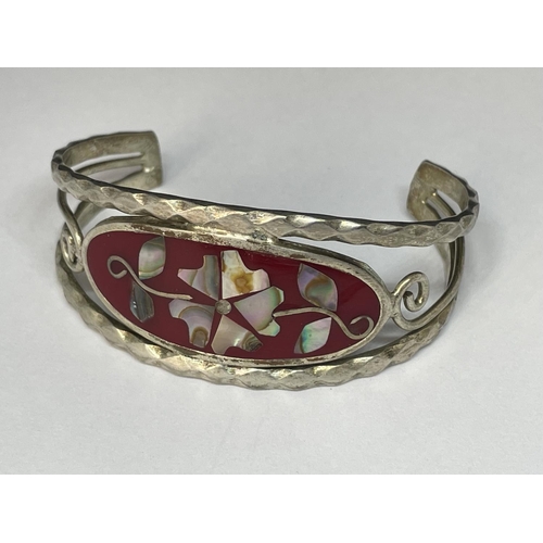 609 - TWO MARKED SILVER BANGLES