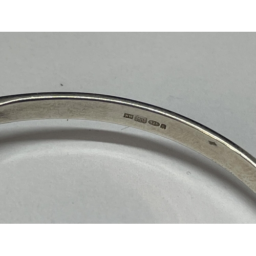 609 - TWO MARKED SILVER BANGLES