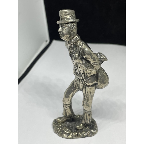 653 - TWO SILVER PLATED FIGURES