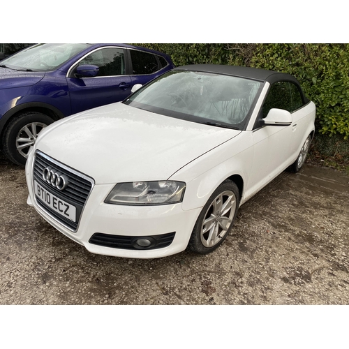 158 - AUDI A3 SPORT TDI  CONVERTABLE BT10 ECZ 107000 MILES MOT FEB 2023 ROOF WORKING 2 KEYS NO VAT WHILST ... 