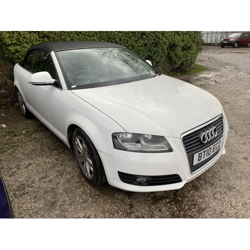 158 - AUDI A3 SPORT TDI  CONVERTABLE BT10 ECZ 107000 MILES MOT FEB 2023 ROOF WORKING 2 KEYS NO VAT WHILST ... 