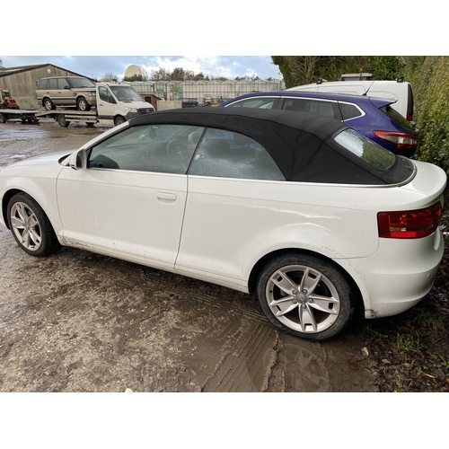 158 - AUDI A3 SPORT TDI  CONVERTABLE BT10 ECZ 107000 MILES MOT FEB 2023 ROOF WORKING 2 KEYS NO VAT WHILST ... 