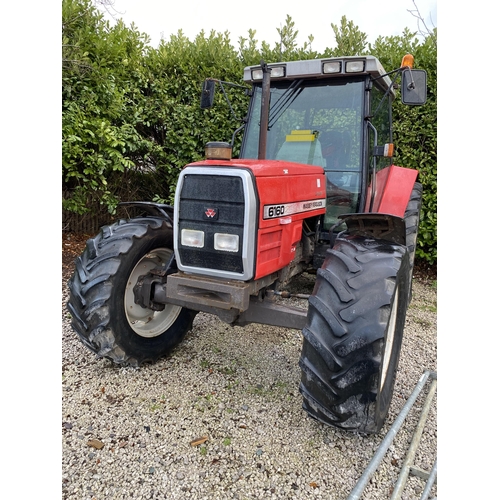 181 - MASSEY FERGUSON 6160 DYNASHIFT TRACTOR N186 TNT  10865 HOURS ON THE CLOCK NO VAT