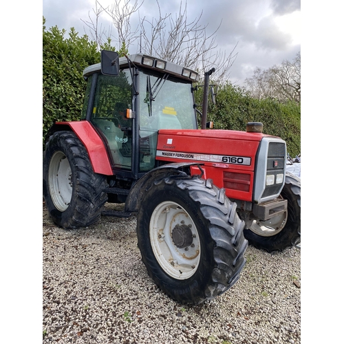 181 - MASSEY FERGUSON 6160 DYNASHIFT TRACTOR N186 TNT  10865 HOURS ON THE CLOCK NO VAT