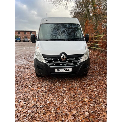 153 - RENAULT MASTER MK18 SGS EXTRA LONG VAN MK18 SGX 34516 MILES MOT 08/12/23 ONLY BEEN USED FOR DELIVERI... 