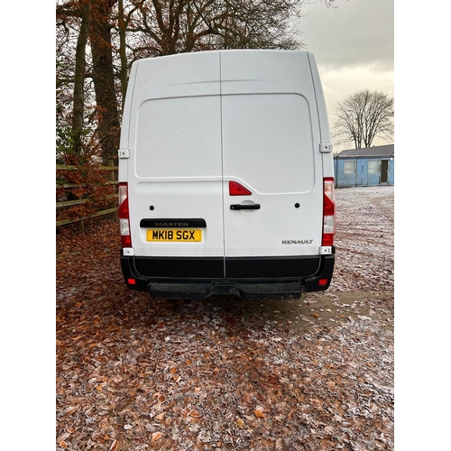 153 - RENAULT MASTER MK18 SGS EXTRA LONG VAN MK18 SGX 34516 MILES MOT 08/12/23 ONLY BEEN USED FOR DELIVERI... 