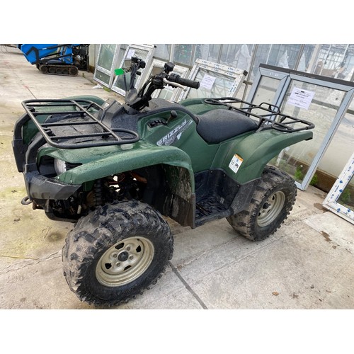 175 - A 2016 YAMAHA GRIZZLY 550 2X4, 4X4, AND DIFF LOCK INDEPENDANT REAR SUSPENSION FULLY AUTOMATIC STARTS... 