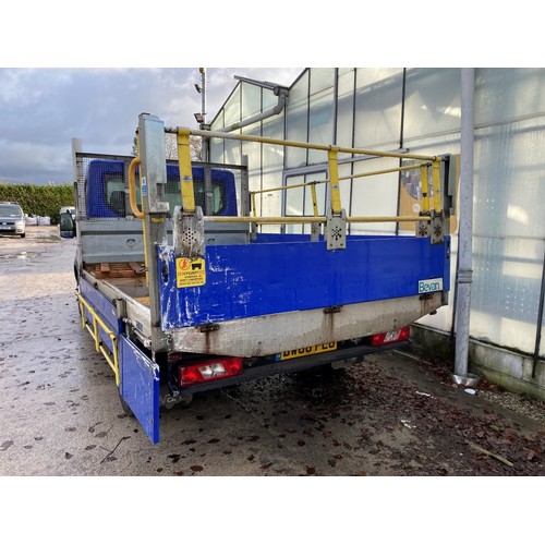 176 - FORD TRANSIT FLAT BED BW66 PLO 6 SPEED BLUE  MANUAL  ONE COMPANY OWNER FROM NEW SERVICE HISTORY V5 T... 