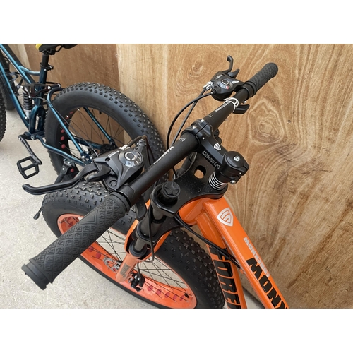 1203 - AN AS NEW FOREKNOW SUPERLITE MOUNTAIN BIKE WITH BREAK DISCS AND 24 SPEED SHIMANO GEAR SYSTEM