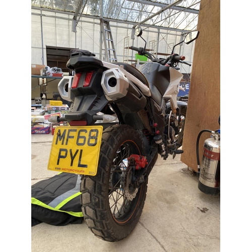 1250A - A LEXMOTO TEKKEN 125 CC MOTORBIKE REG: MF68PYL WITH KEY AND LOG BOOK,  MOT TO 28.11.23, 8241 MILES A... 