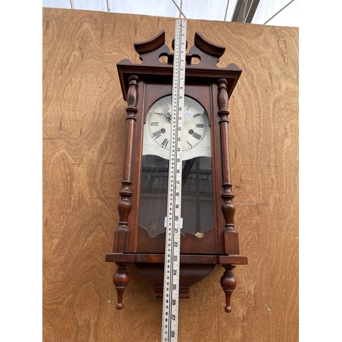 1295 - A VIENNA STYLE WALL CLOCK