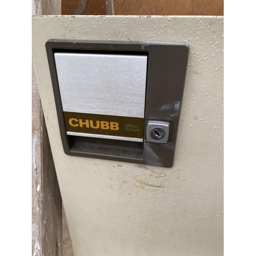 1300 - A LARGE CHUBB SAFE TO INCLUDE KEY