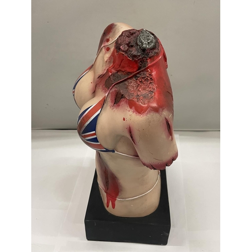 131 - A RARE 'DEAD ISLAND RIPTIDE' BUST OF ZOMBIE BAIT HEIGHT APPROX 31CM