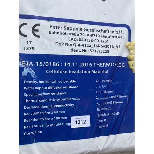 1312 - TWO BALES OF THERMOFLOC INSULATION