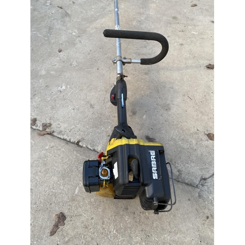 1384 - A SABRE PETROL ENGINE GRASS STRIMMER