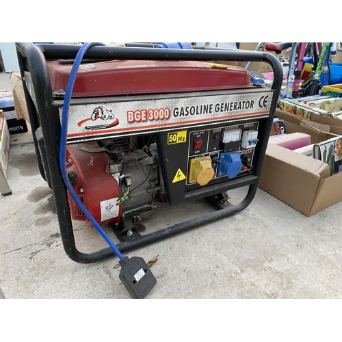 1459 - A BGE3000 GASOLINE GENERATOR